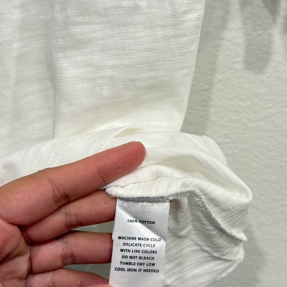 NWT Lilla P 100% Cotton Ruffle Sleeve Tee - Picture 4 of 4